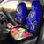 FSM Car Seat Covers - Turtle Plumeria (Blue) Universal Fit Blue - Polynesian Pride