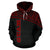 Guam All Over Hoodie Micronesia Curve Red Style - Polynesian Pride