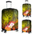 Kosrae Custom Personalised Luggage Covers - Humpback Whale with Tropical Flowers (Yellow) - Polynesian Pride