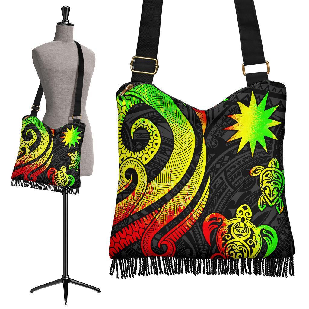 Nauru Boho Handbag - Reggae Tentacle Turtle Boho Handbag One Size Reggae - Polynesian Pride