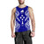 Kosrae Polynesian Men Tank Top Map Blue Blue - Polynesian Pride