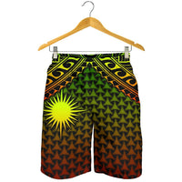 Polynesian Marshall Islands Men's Shorts - Reggae Vintage Polynesian Patterns - Polynesian Pride