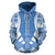 Kosrae All Over Custom Zip up Hoodie Blue Flag Tattoo Style - Polynesian Pride