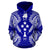 Kosrae Polynesian ll Over Hoodie Map Blue - Polynesian Pride