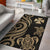 Wallis and Futuna Area Rug - Gold Tentacle Turtle Rug Gold - Polynesian Pride