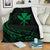 Kanaka Premium Blanket - Green - Frida Style White - Polynesian Pride