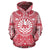 Tahiti ll Over Hoodie Tahiti Coat of rms Polynesian Flag Color Unisex Red - Polynesian Pride