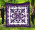 Hawaii Premium Quilt Royal Pattern - Purple And White Purple - Polynesian Pride