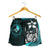 Yap Micronesia Women's Shorts Turquoise - Turtle With Hook - Polynesian Pride