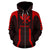 Hawaii Kanaka Polynesian Zip up Hoodie Red - Polynesian Pride