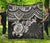 Polynesian Premium Quilt - Polynesian White Turtle Hibiscus - Polynesian Pride