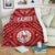 Tahiti Premium Blanket - Tahiti Seal In Polynesian Tattoo Style (Red) White - Polynesian Pride