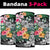 Hawaii Tropical Plumeria Hibiscus Bandana 3-Pack - Polynesian Pride