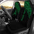 Hawaii Custom Personalised Car Seat Covers - Polynesian Warriors Green Curve Universal Fit Green - Polynesian Pride