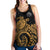 American Samoa Polynesian Racerback Tank (Women) - Polynesian Turtle (Golden) - Polynesian Pride