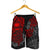 Samoa Polynesian Shorts (Men) - Red Turtle Flowing - Polynesian Pride