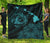 Hawaii Sea Turtle Is Swimming Toward Premium Quilt Blue Blue - Polynesian Pride