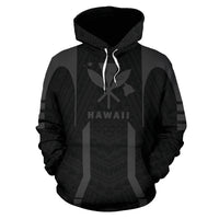 Hawaii Kanaka Polynesian Hoodie Grey - Polynesian Pride