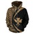 Kanaka Hawaii Map Gold Polynesian Zip up Hoodie Circle Style - Polynesian Pride