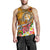 Tonga Custom Personalised Men's Tank Top - Turtle Plumeria (Gold) - Polynesian Pride