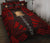 Tokelau Quilt Bed Set - Tokelau Coat Of Arms Red Tattoo Style - Polynesian Pride