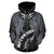 Maori Moko Warface 3D Denim Zip Hoodie - Polynesian Pride