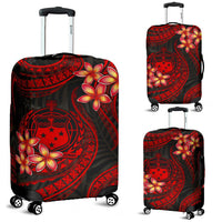 Samoa Polynesian Luggage Covers - Red Plumeria RED - Polynesian Pride