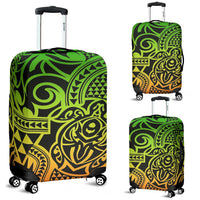 Polynesian Luggage Cover 17 Black-Green-Yellow - Polynesian Pride