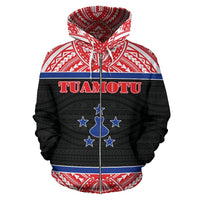 Tuamotu All Over Zip up Hoodie Polynesian Hoodie Style - Polynesian Pride