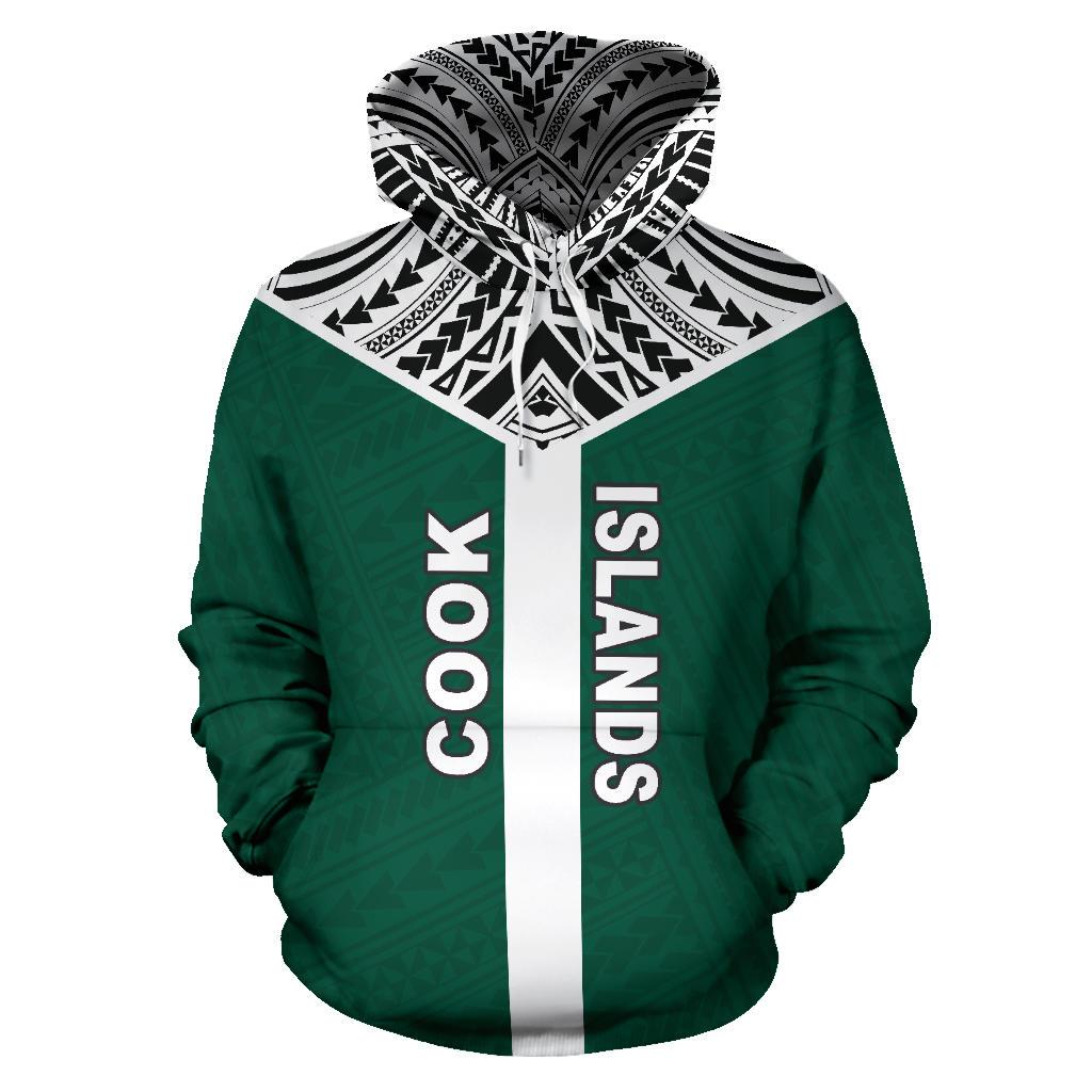 Cook Islands Rising Pullover Hoodie Unisex Black - Polynesian Pride