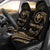 Hawaii Polynesian Custom Personalised Car Seat Covers - Gold Tribal Wave Universal Fit Gold - Polynesian Pride