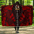 Vanuatu Hooded Blanket - Polynesian Tattoo Red Hooded Blanket Red - Polynesian Pride