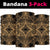 Polynesian Plumeria Mix Gold Black Bandana 3 - Pack - Polynesian Pride