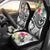 Polynesian Hawaii Kanaka Maoli Car Seat Covers - Summer Plumeria (White) Universal Fit White - Polynesian Pride