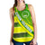 Cook Islands Women Racerback Tank Victorian Vibes Green - Polynesian Pride