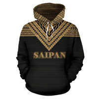 Saipan All Over Hoodie Gold Version - Polynesian Pride