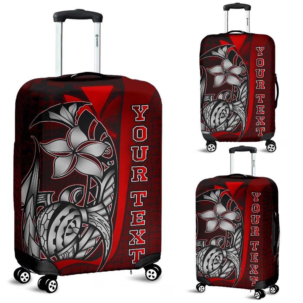 Polynesian Hawaii Custom Personalised Luggage Covers Red - Turtle with Hook RED - Polynesian Pride