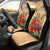 Tahiti Polynesian Car Seat Covers - Hibiscus Coat of Arm Beige Universal Fit BEIGE - Polynesian Pride