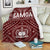 Samoa Premium Blanket - Samoa Seal In Polynesian Tattoo Style (Red) White - Polynesian Pride