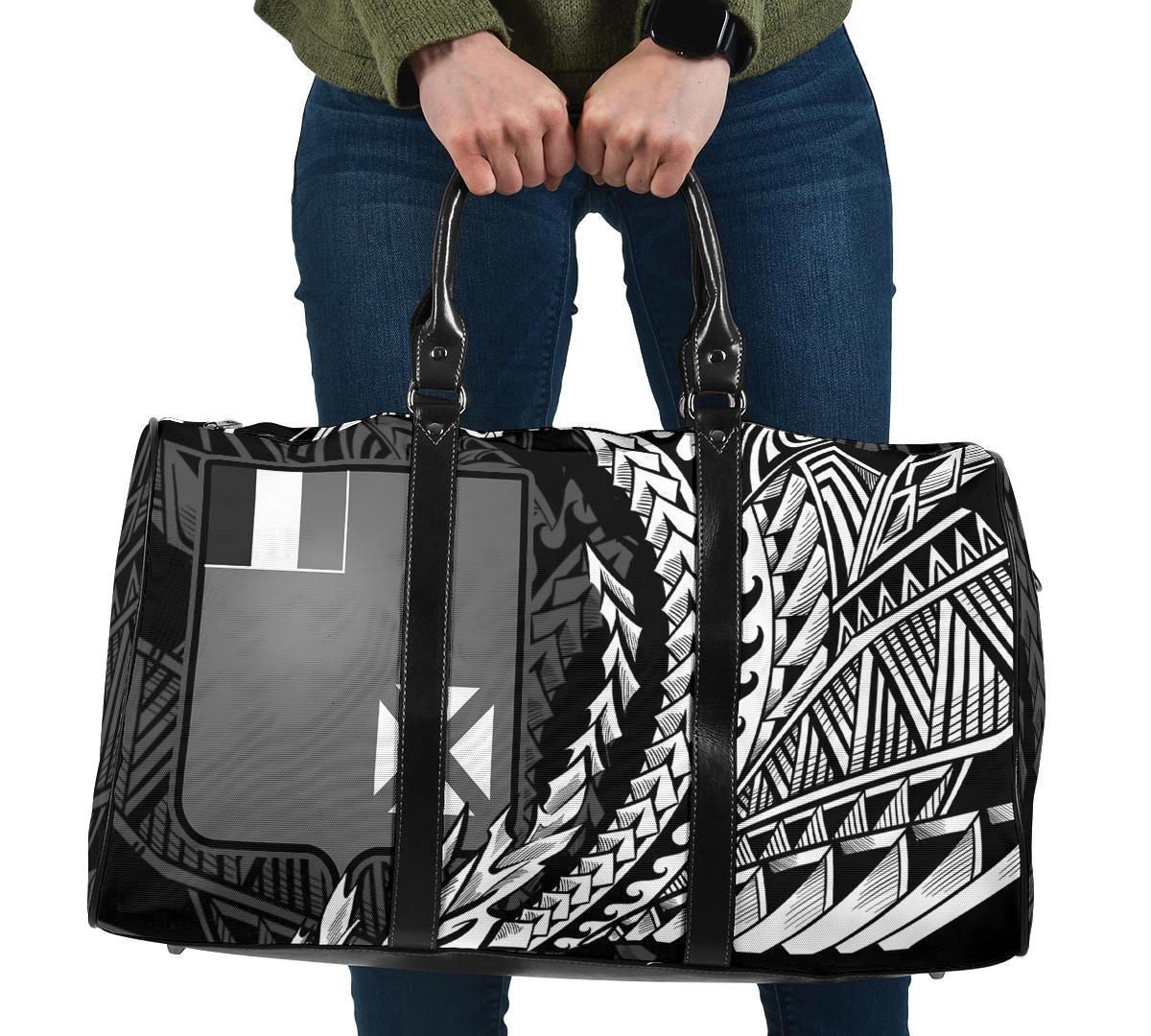 Wallis and Futuna Travel Bag - Wings Style Travel Bag - Black - Wallis and Futuna One size Black - Polynesian Pride