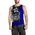 Samoa Polynesian Men's Tank Top Blue - Turtle With Hook - Polynesian Pride