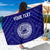 American Samoa Personalised Sarong - Seal In Polynesian Tattoo Style ( Blue) One Style One Size Blue - Polynesian Pride