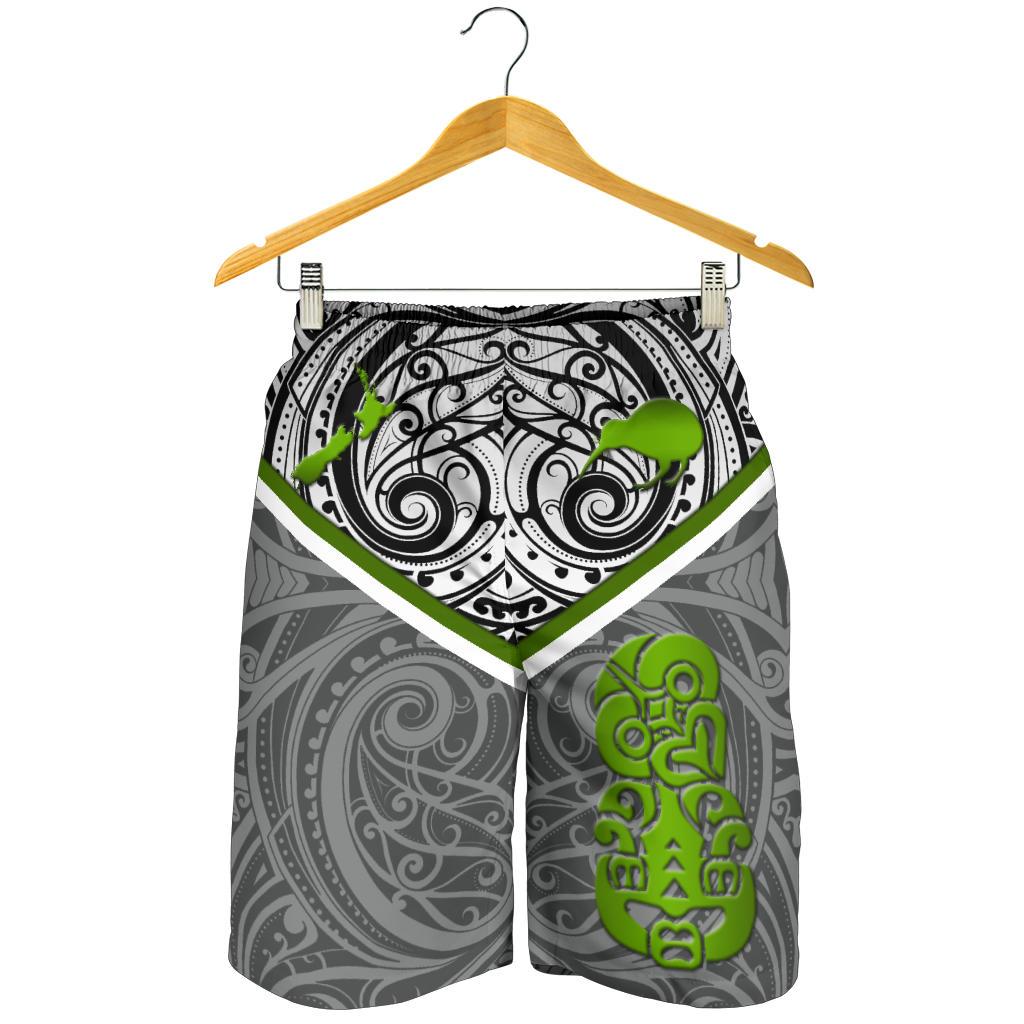 New Zealand Maori Rugby Men's Shorts Pride Version - Gray Gray - Polynesian Pride