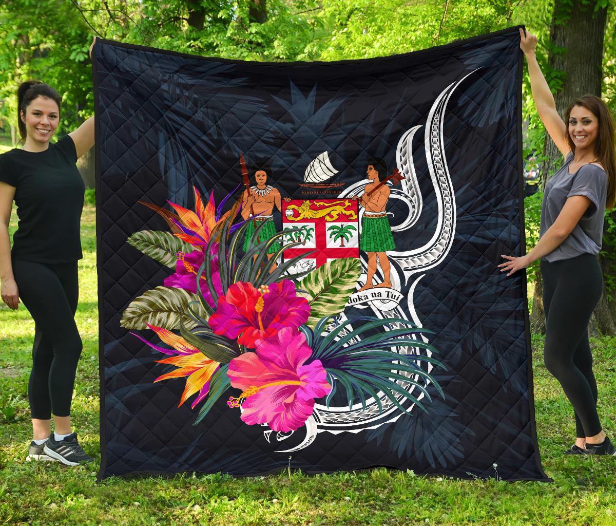 Fiji Polynesian Premium Quilt - Tropical Flower - Polynesian Pride
