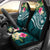 Marshall Islands Polynesian Car Seat Covers - Summer Plumeria (Turquoise) Universal Fit Turquoise - Polynesian Pride