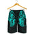 Maori Ta Moko Men Shorts New Zealand Turquoise Turquoise - Polynesian Pride