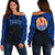 Tahiti Spirit Off Shoulder Sweater (Blue) A6 Blue - Polynesian Pride