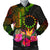 Cook Islands Polynesian Personalised Men's Bomber Jacket - Hibiscus and Banana Leaves Reggae - Polynesian Pride