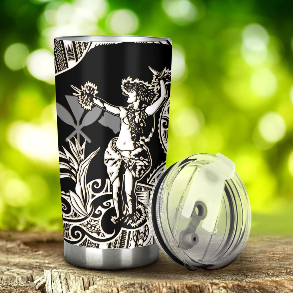 Hawaii Polynesian Tumbler - Hula Girl White - Polynesian Pride