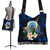 Federated States Of Micronesia Boho Handbag - Turtle With Plumeria Flowers One Style One Size Blue - Polynesian Pride